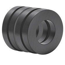 Large Round Grade 10 Heavy Duty Magnets 60mm Diameter x 10mm Thick 4 Strong picture