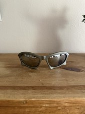 Balenciaga BB0229S Bat Sunglasses Gray Wraparound 100% Authentic Exc Cond picture