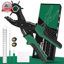 Professional Leather Hole Punch Plier - Heavy Duty 6 Sizes Belt & Watch picture