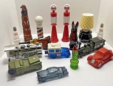 Huge Lot Of 16  Vintage AVON Perfume/Cologne Decanters. Trains Cars Mail + More picture