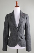 BODEN $360 Chevron Herringbone British Tweed By Moon Jacket Top Size US 6 picture