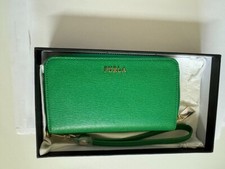 Furla Genuine Leather Babylon  Zip-around Wallet  Color:   Emerald 033 picture