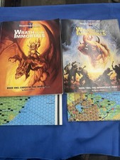 1992 Dungeons & Dragons Wrath of the Immortals Book 1 + 2 AAron Allston + Maps picture