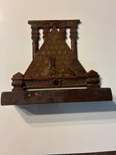 ANTIQUE EGYPTIAN CAST IRON DOORSTOP HEAVY HOME STATUE BOOKEND picture