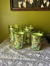 Vintage Zak Designs Rosanna 2000 zodiac astrology tumblers set of 4 picture