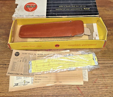 *Vintage* 1962 Pickett N600-ES Slide Rule Complete In Sleeve Box NASA Apollo 11 picture