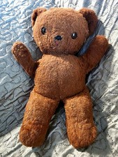Vintage 1930s-40s Teddy Bear W Wind Up Music Box Inside picture