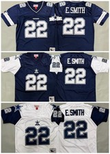 ​​Tariffs​ Free YOUTH'S Cowboys #22 Emmitt Smith Throwback Sewn Stitched Jersey picture