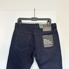 Unbranded UB221 Tapered Fit 21oz Heavyweight Selvedge Denim 33 Indigo NWT Blue picture