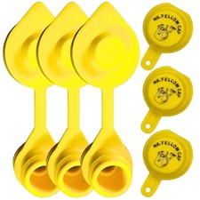 3X - Packs - 1 BLITZ Yellow Spout Cap & 1 Vent Cap, per Pack -  12pcs total picture