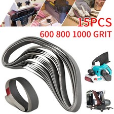 15Pcs 1x30inch Sanding Belt 600 800 1000 Grit Polishing Sander Belts Sandpaper picture