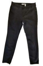 Chico's Platinum Denim Black Stretch Elastic Waist Black Jeans Pants Sz 1.5  M10 picture