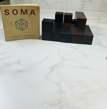 Vintage Danish Soma Cube Game  Rosewood Piet Hein Midcentury 1960’s No Box READ picture