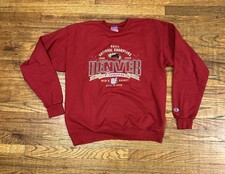 Champion University Of Denver 04 05 National Champions Crewneck Size L VTG picture