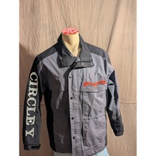 Circle Y Jacket Mens Large Grey Black Excellent Texas Saddle Makers Pro Rare picture
