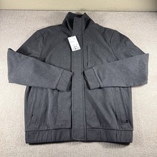 BOGNER Men's Meville Jacket Polyester Wool US Medium Dark Grey Designer $680 picture