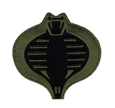 COBRA GI JOE USA ARMY FOREST GRN HOOK PATCH (COB1) picture