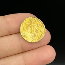 Ancient Greek Roman Solid 18K gold plate Tetradrachm coin Rare picture