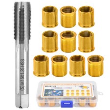NINEFOX Spark Plug Thread Repair Kit M14x1.25, 11 Pc Insert and Tap Set picture