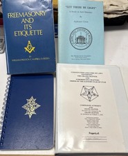 Masonic Books Etiquette Constitution And Others As Pictured picture
