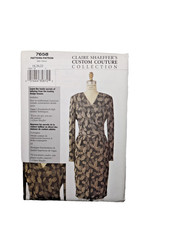 Vogue 7658 Sewing Pattern Claire Shaeffers Custom Couture Dress Misses 18-22  UC picture