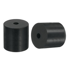 2Pcs Thick Rubber Spacer 2 Inch OD x 1/2 Inch ID x 2 Inch Thickness picture