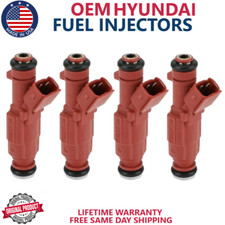 NEW x4 OEM HYUNDAI Fuel Injectors For 2013 Hyundai Elantra Coupe 2.0L I4 picture