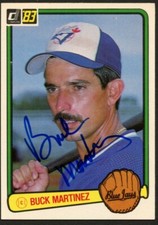 Buck Martinez #178 signed autograph auto 1983 Donruss Baseball Trading Card picture