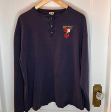 Vintage 90s LucasArts Star Wars Rebel Assault II Promo Henley XL Embroidered picture