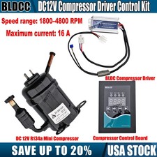 12V DC Mini R134a Brushless Refrigeration Compressor BLDC FOC Driver Control Kit picture
