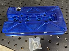 Locash CNC Billet Valve Cover Anodized Blue for Honda Acura picture