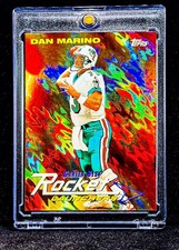 DAN MARINO RARE RED FIRE FOIL INSERT ROCKET LAUNCHERS DOLPHINS HOF picture