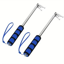 Anley 2 Pcs 5 Ft Telescopic Handheld Flagpoles Extendable Collapsable Flag Pole picture
