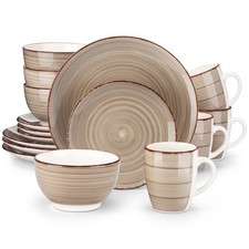 Vancasso 16 Piece Stoneware Dinnerware Set, Creme, Service for 4, Bella Series picture