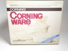 RARE NEW Vintage 1986 Corning Ware Casserole 6 Piece Set Pastel Bouquet A-33-93 picture