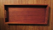 Vintage Kalmar Designs Teak Serving Tray 18” X 8” X 1.5” with Handle Holes picture