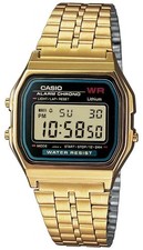 CASIO DIGITAL WRISTWATCH ALARM CHRONO A159WGEA-1VT picture