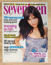 Vintage Seventeen Magazine January 1999 Jordana Brewster Alanis Morissette 90s picture