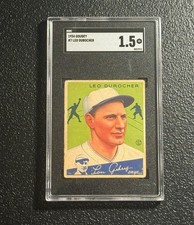 1934 Goudey Big League Chewing Gum - R320 Leo Durocher #7 Cardinals picture