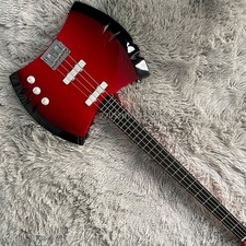 4-String Double-edged Axee Red Electric Bass Guitars Marceline's  picture