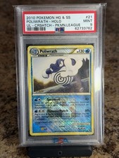 Poliwrath STAFF 21/95 Heart Gold Soul Silver Holo picture