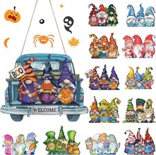 13PCS Interchangeable Seasonal Welcome Sign for Front Door, 12 Inch Rustic picture