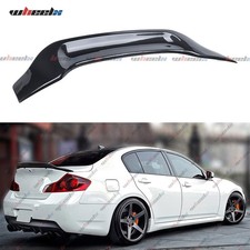 FOR 09-13 INFINITI G35/G37/G25/Q40 SEDAN CARBON LOOK DUCKBILL TRUNK SPOILER WING picture