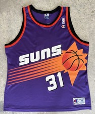 VINTAGE SHAWN MARION JERSEY PHOENIX SUNS CHAMPION PURPLE SUNBURST 48 XL BOOKER picture