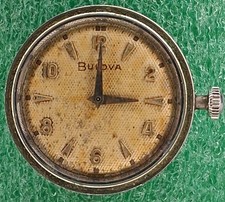 Lot W2554 Runs 1956 Bulova Manual Wind Up Movement Vintage Watch as is picture