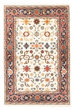 Traditional Hand-knotted Wool Oriental Carpet 4'1