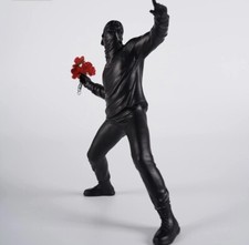 Banksy Dismaland Original FLOWER THROWER Sculpture (Black) RARE picture