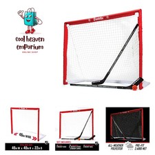 NHL Youth Street Hockey Set - 2 Kids Junior Hockey Sticks, PVC Goal + Roller ... picture