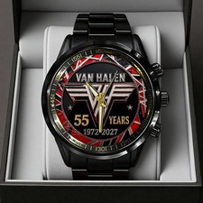 Van Halen 55 Years Anniversary Black Stainless Steel Watch picture