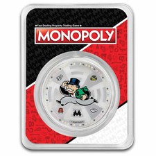 2024 Samoa 1 oz Silver Mr. Monopoly Colorized with TEP picture